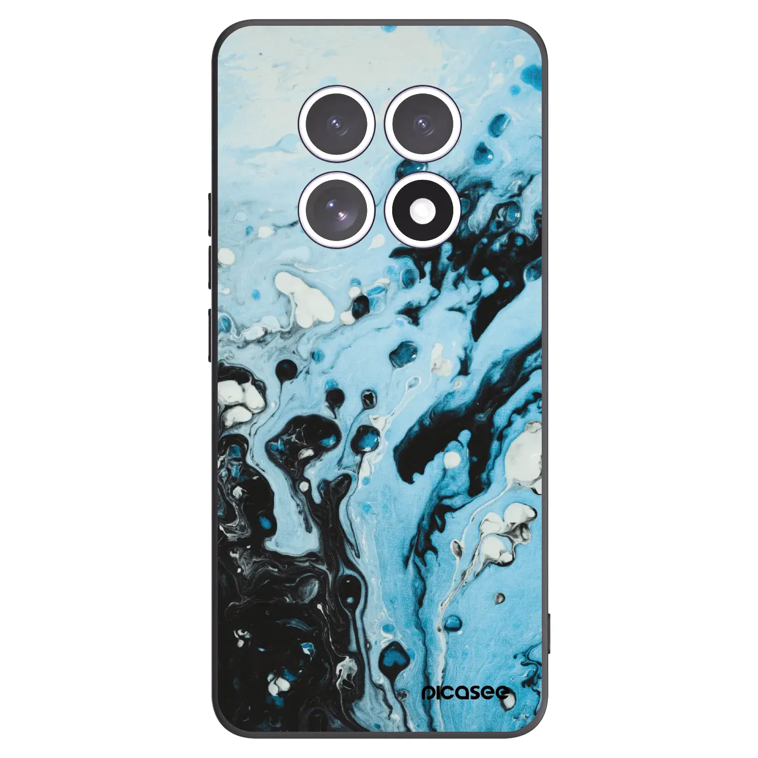 Silikonový černý obal pro Xiaomi Redmi Note 15 4G - Organic blue