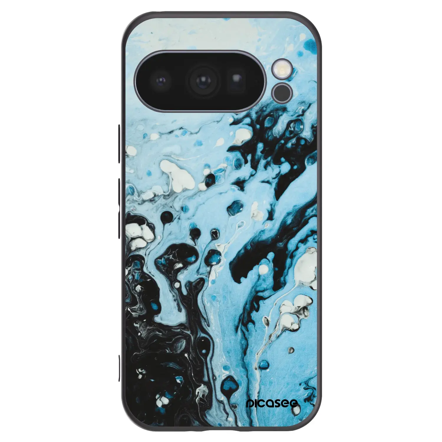 Silikonový černý obal pro Google Pixel 10 Pro - Organic blue