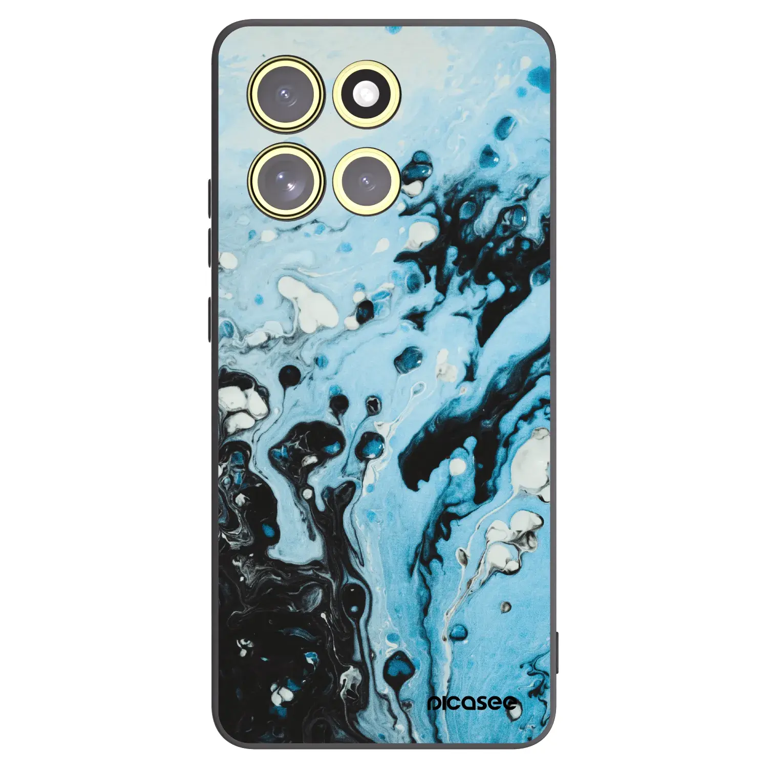 Silikonový černý obal pro Motorola Moto G86 Power 5G - Organic blue