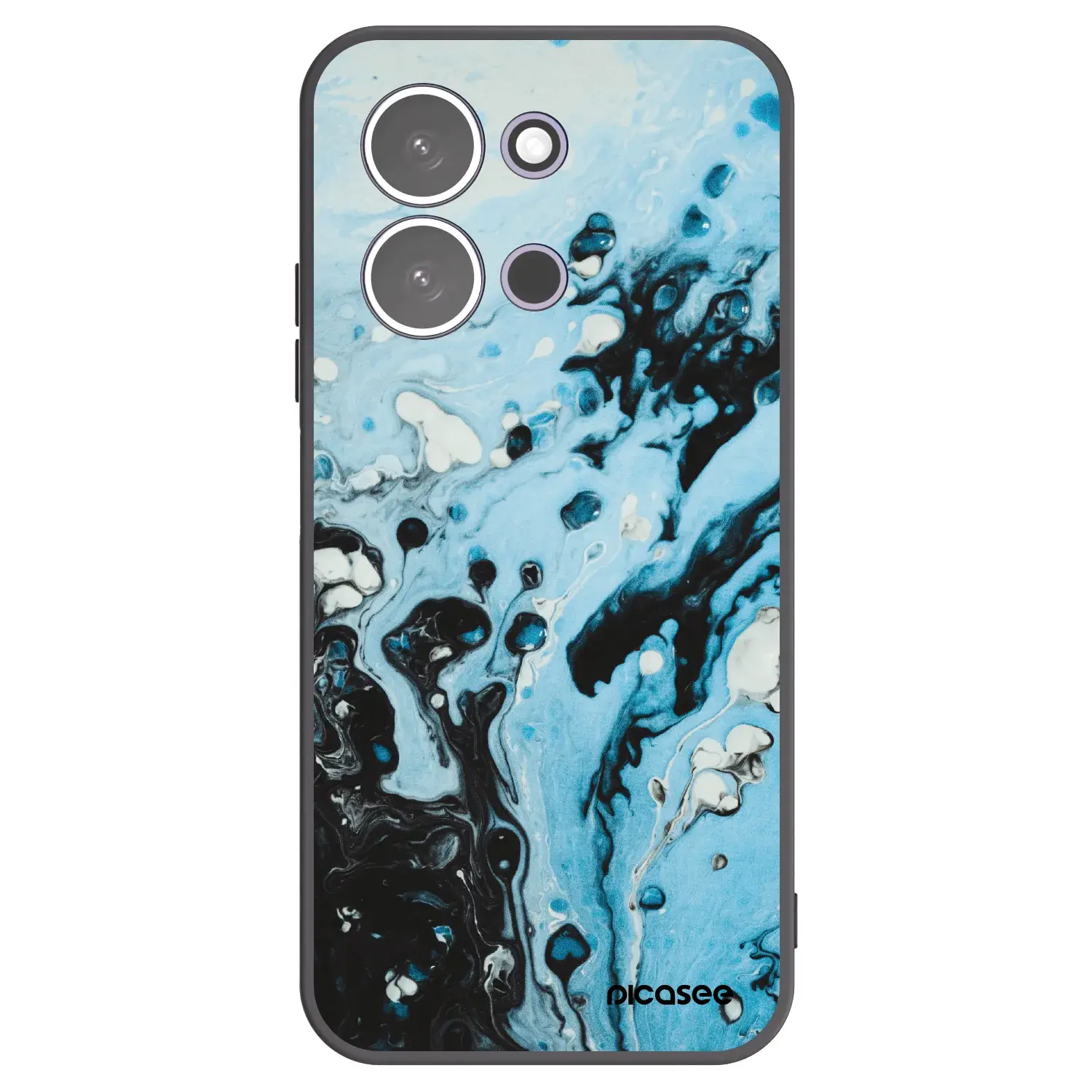 Silikonový černý obal pro Xiaomi Redmi 15C 5G - Organic blue