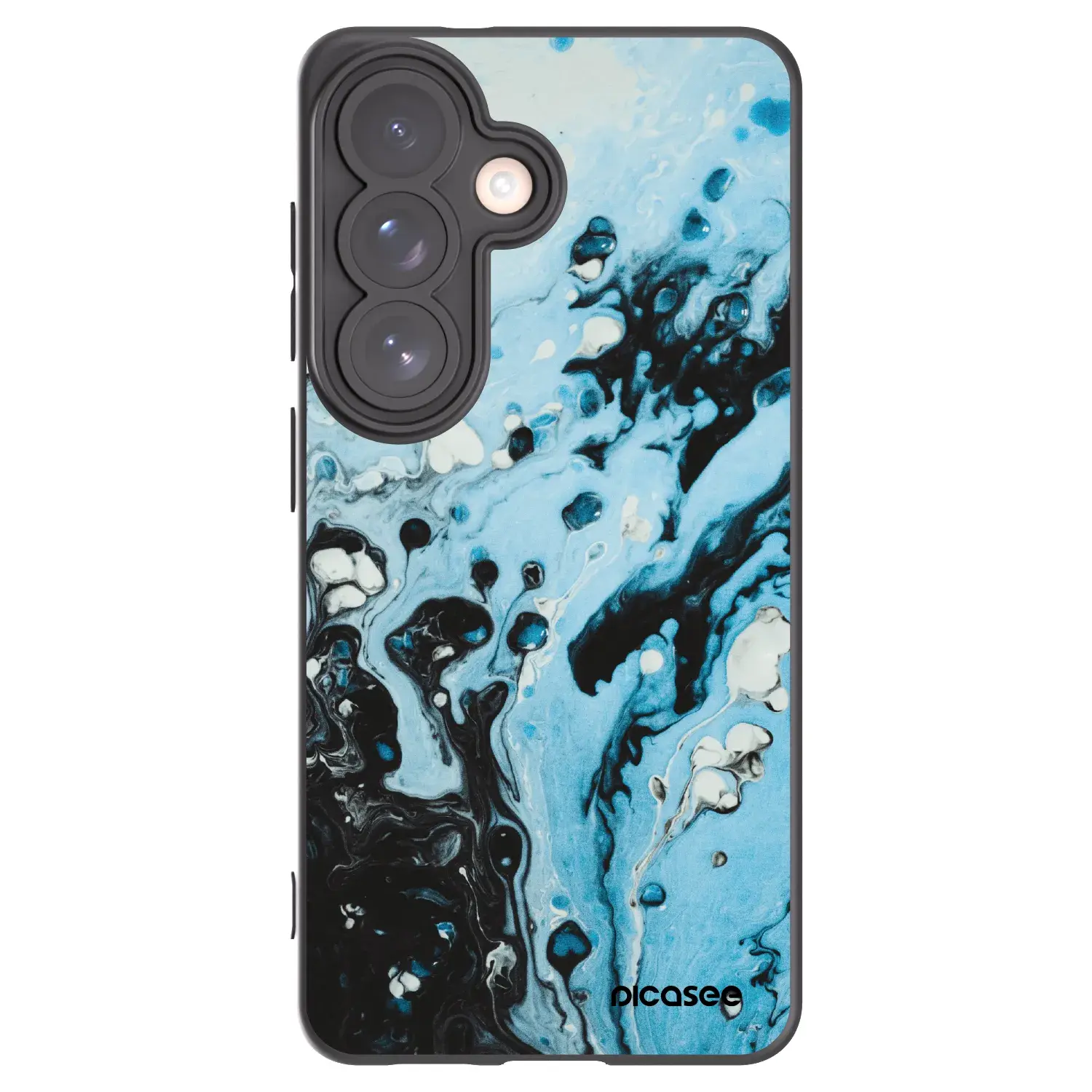 Silikonový černý obal pro Samsung Galaxy S26 - Organic blue