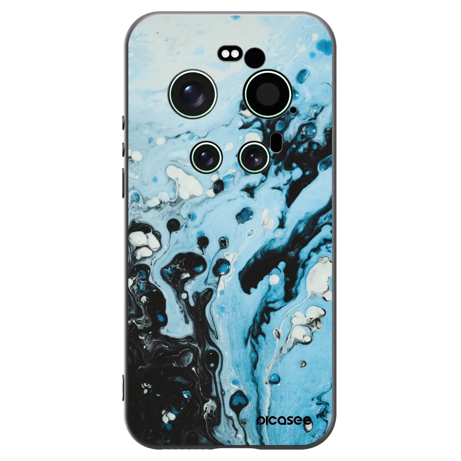 Silikonový černý obal pro Xiaomi 17 Ultra - Organic blue