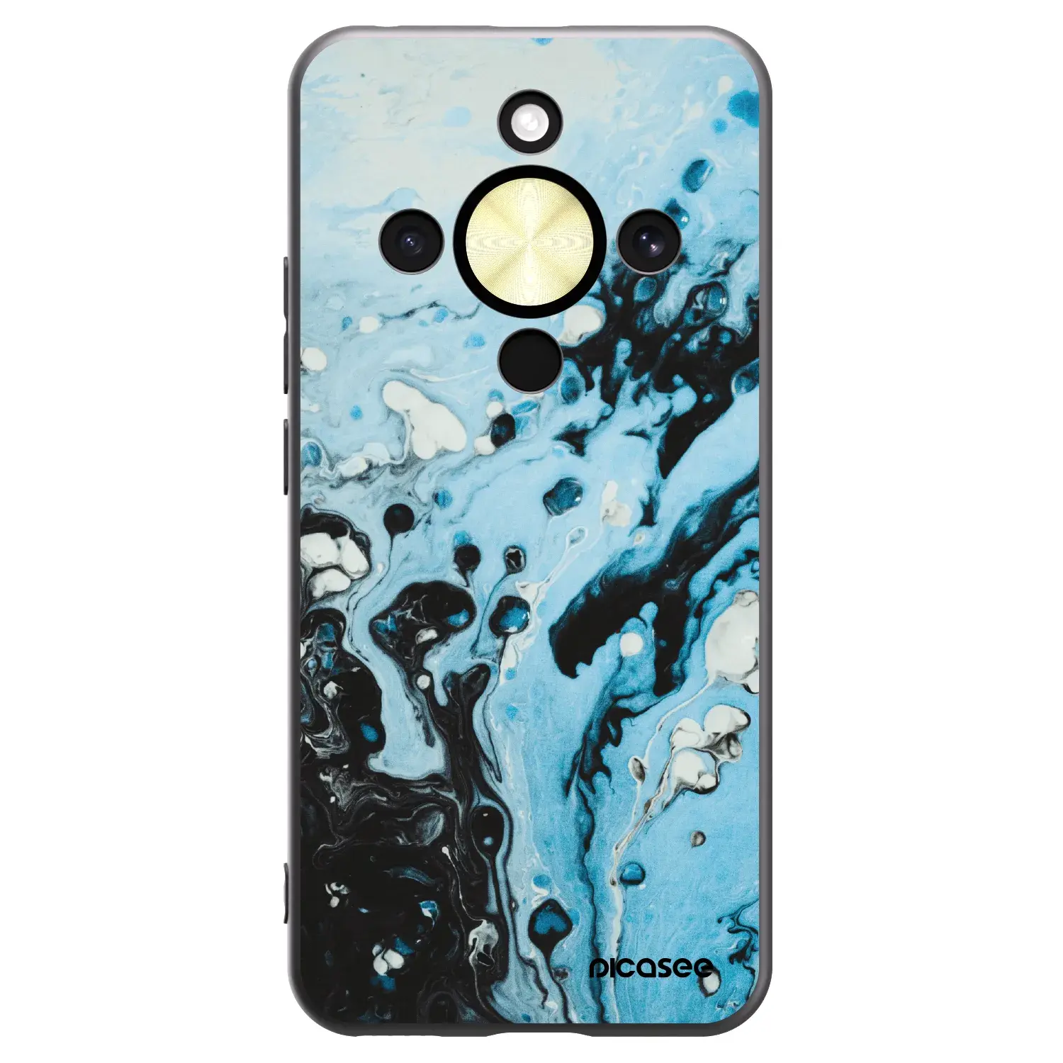 Silikonový černý obal pro Honor Magic8 Lite 5G - Organic blue