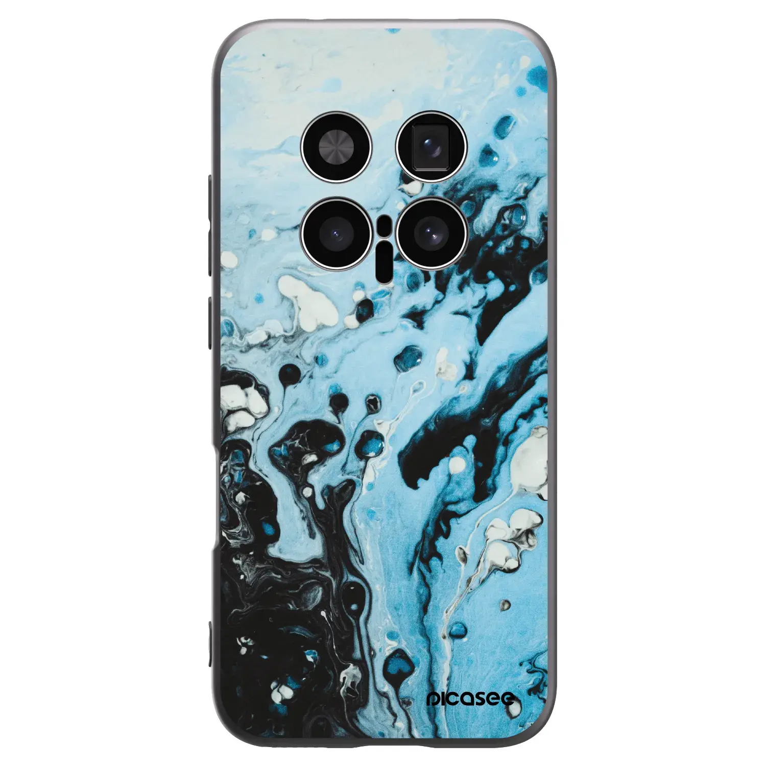 Silikonový černý obal pro Honor Magic8 Pro 5G - Organic blue