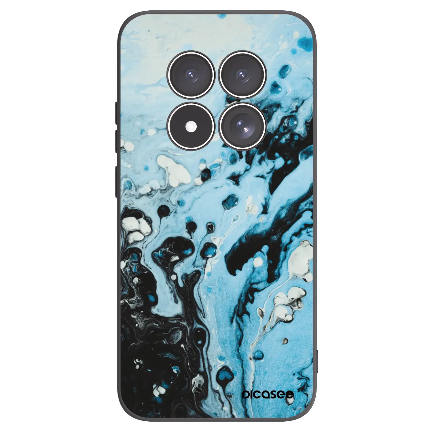 Silikonový černý obal pro Xiaomi Redmi Note 15 Pro 5G - Organic blue