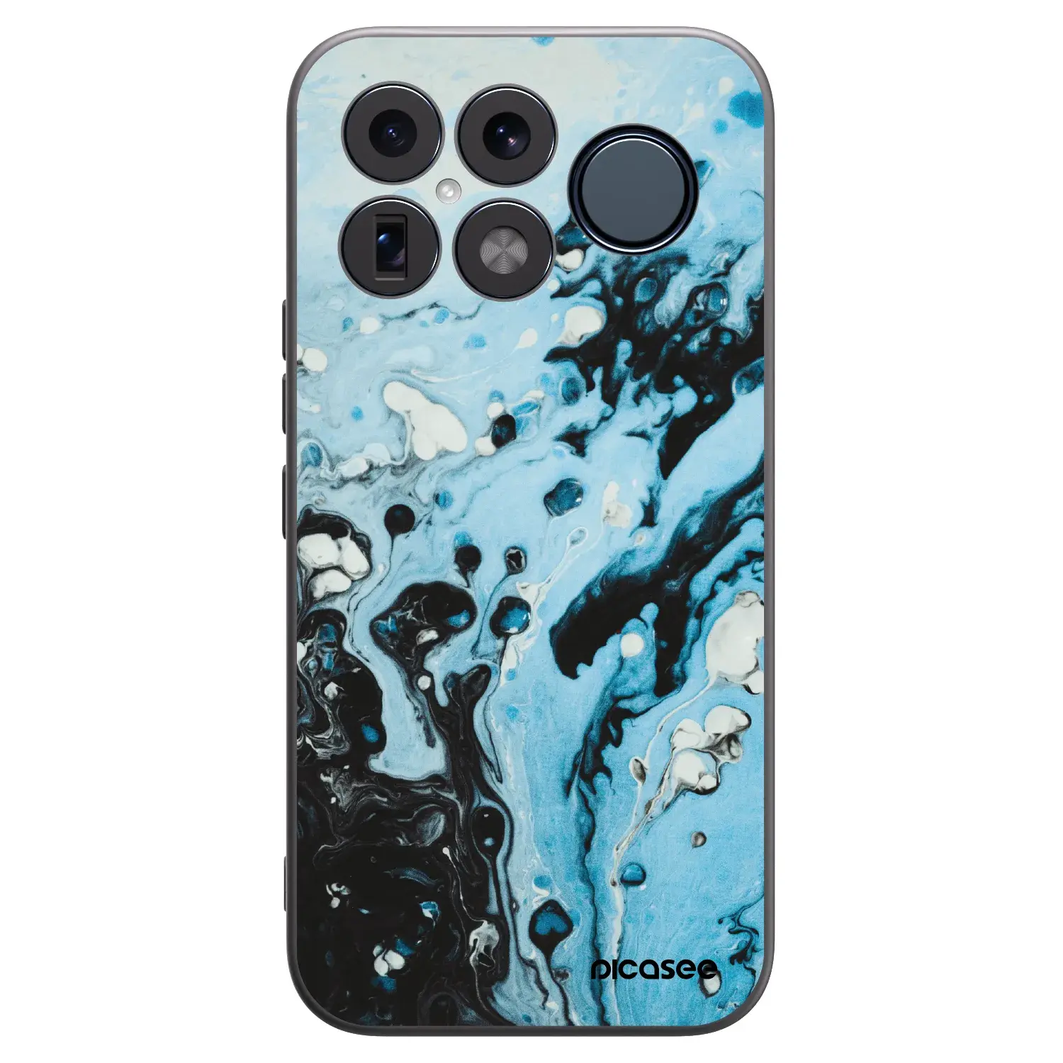 Silikonový černý obal pro Xiaomi Poco F8 Ultra - Organic blue