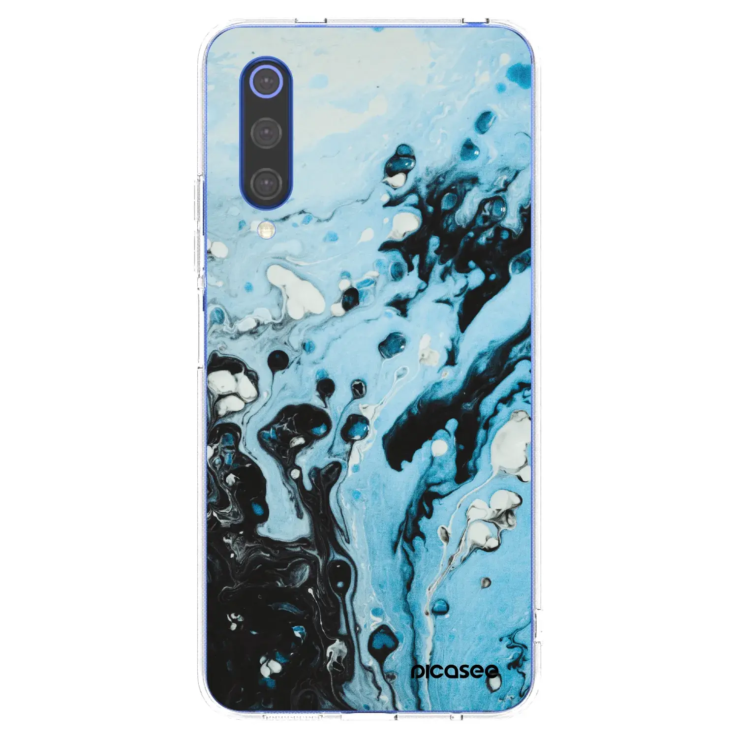 Silikonový průhledný obal pro Xiaomi Mi 9 SE - Organic blue