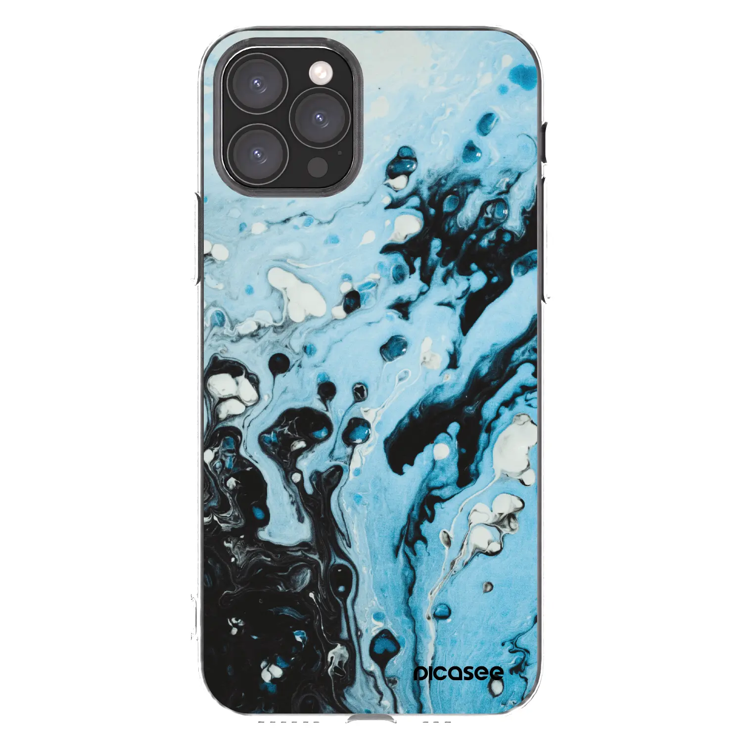 Silikonový průhledný obal pro Apple iPhone 11 Pro - Organic blue