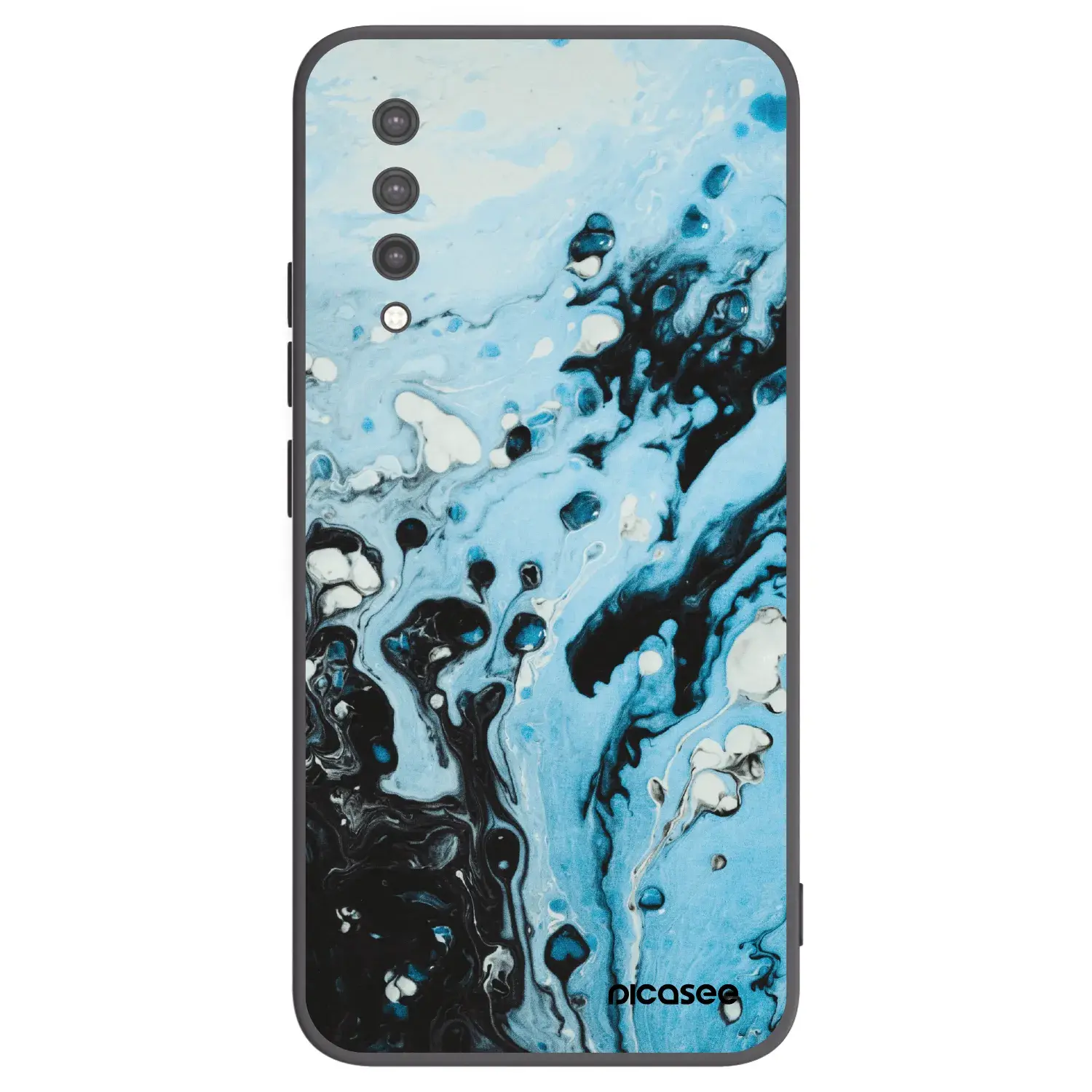 Silikonový černý obal pro Xiaomi Mi 9 Lite - Organic blue