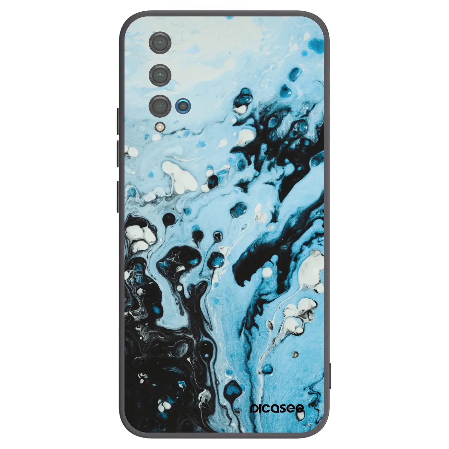 Silikonový černý obal pro Huawei Nova 5T - Organic blue