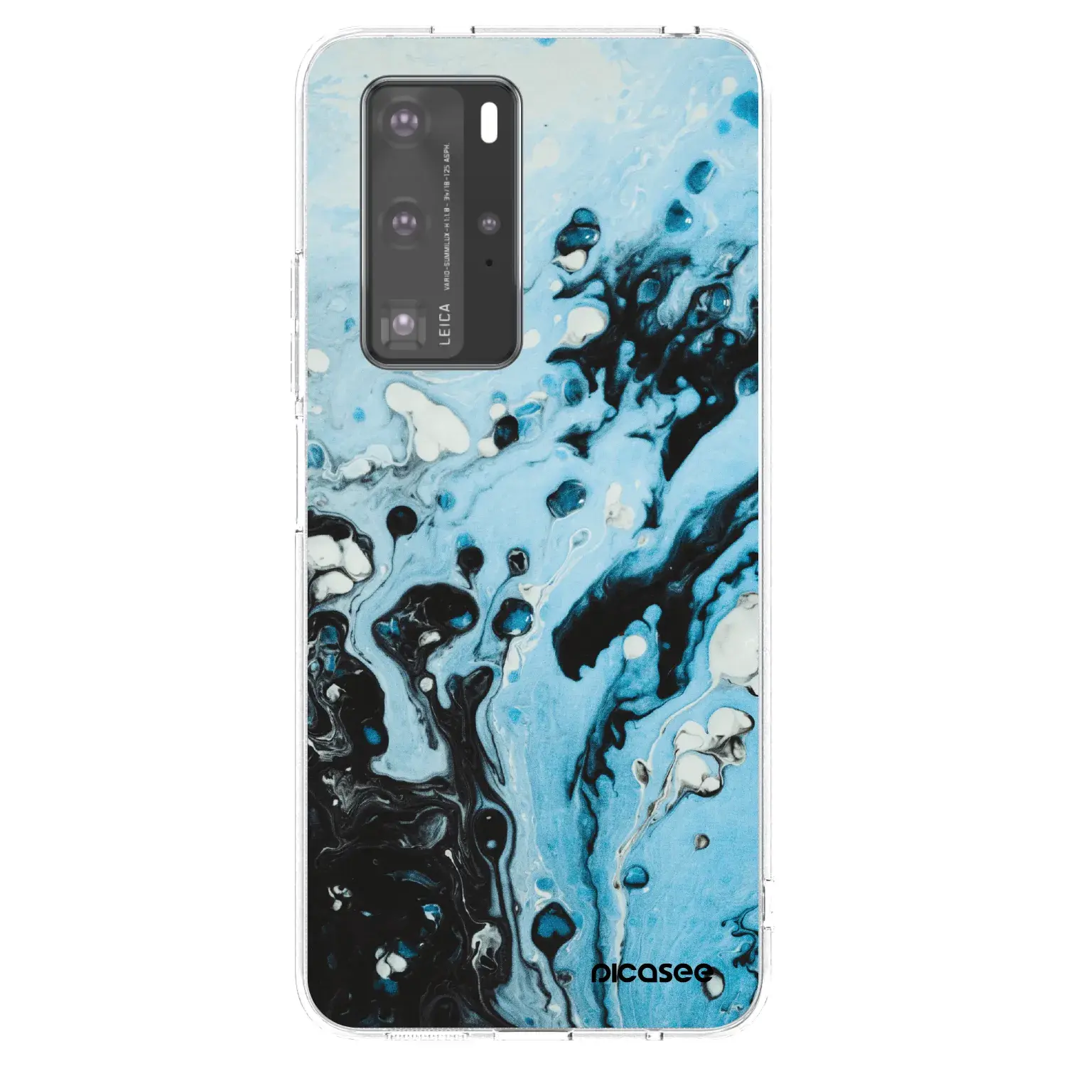 Silikonový průhledný obal pro Huawei P40 Pro - Organic blue