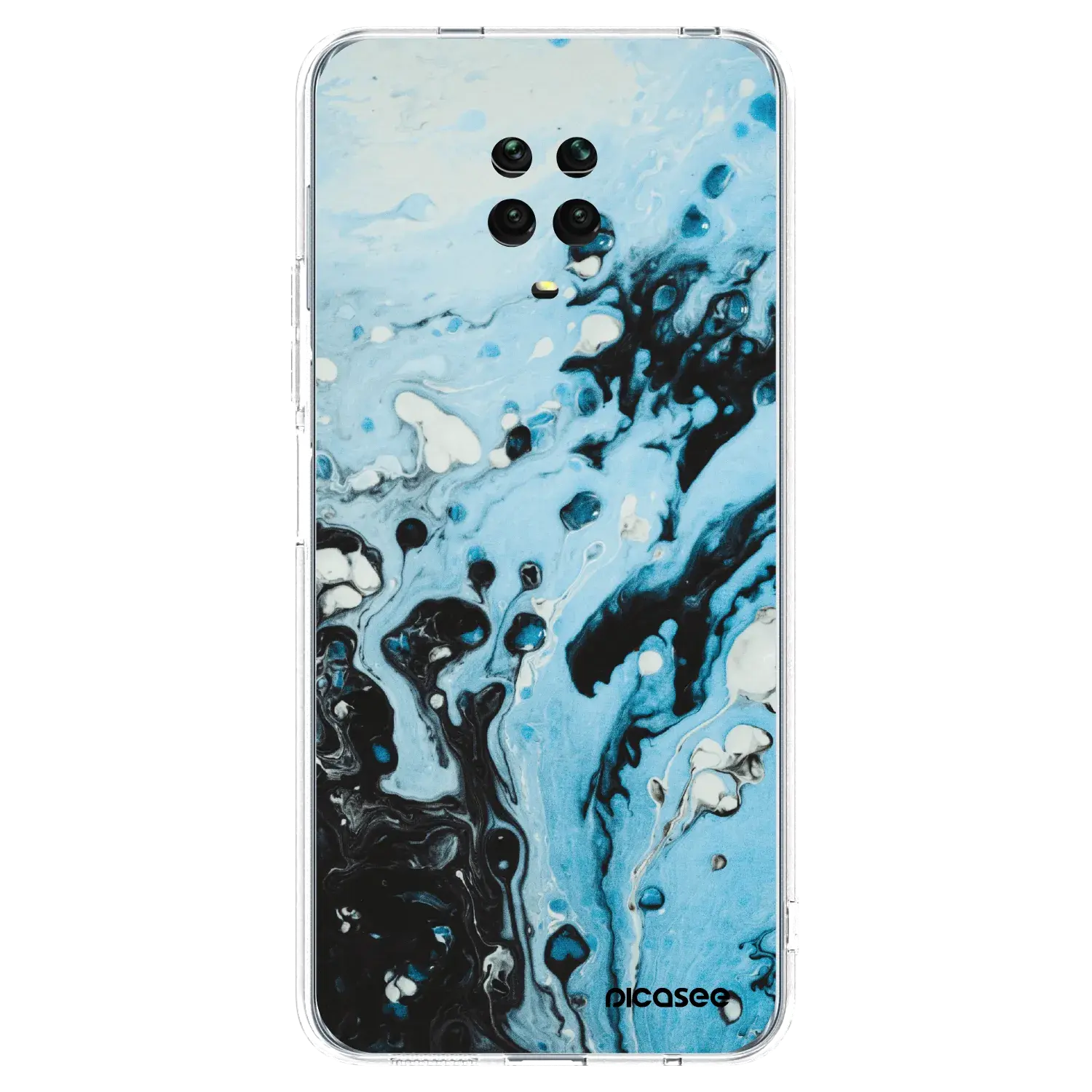 Silikonový průhledný obal pro Xiaomi Redmi Note 9S - Organic blue
