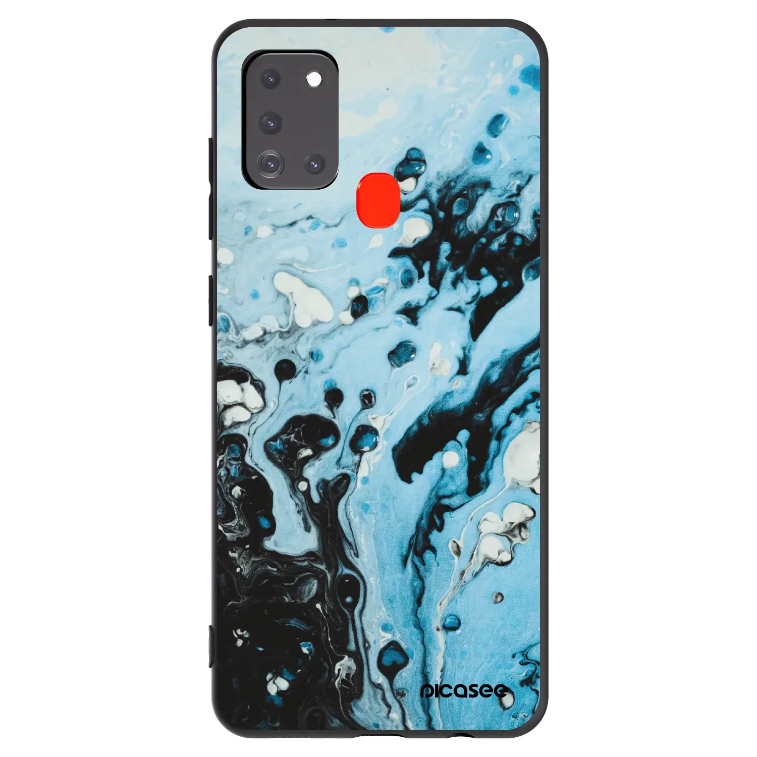 Silikonový černý obal pro Samsung Galaxy A21s - Organic blue