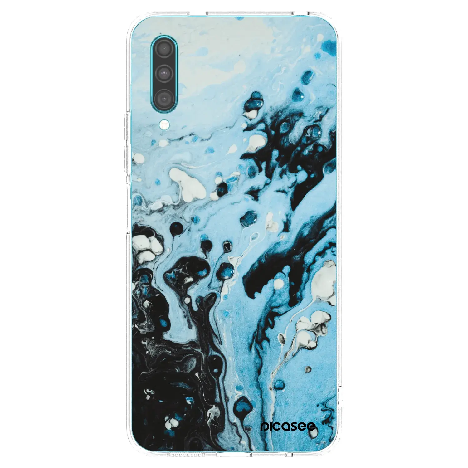 Silikonový průhledný obal pro Samsung Galaxy A30s A307F - Organic blue