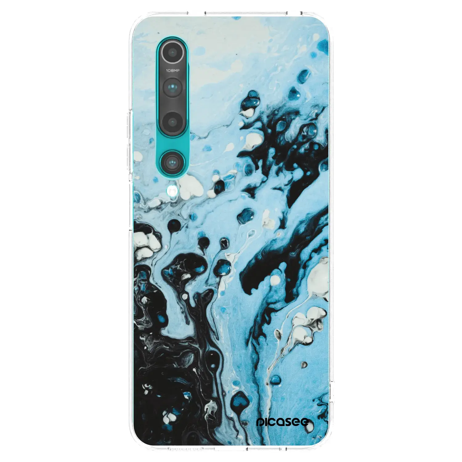 Silikonový průhledný obal pro Xiaomi Mi 10 - Organic blue
