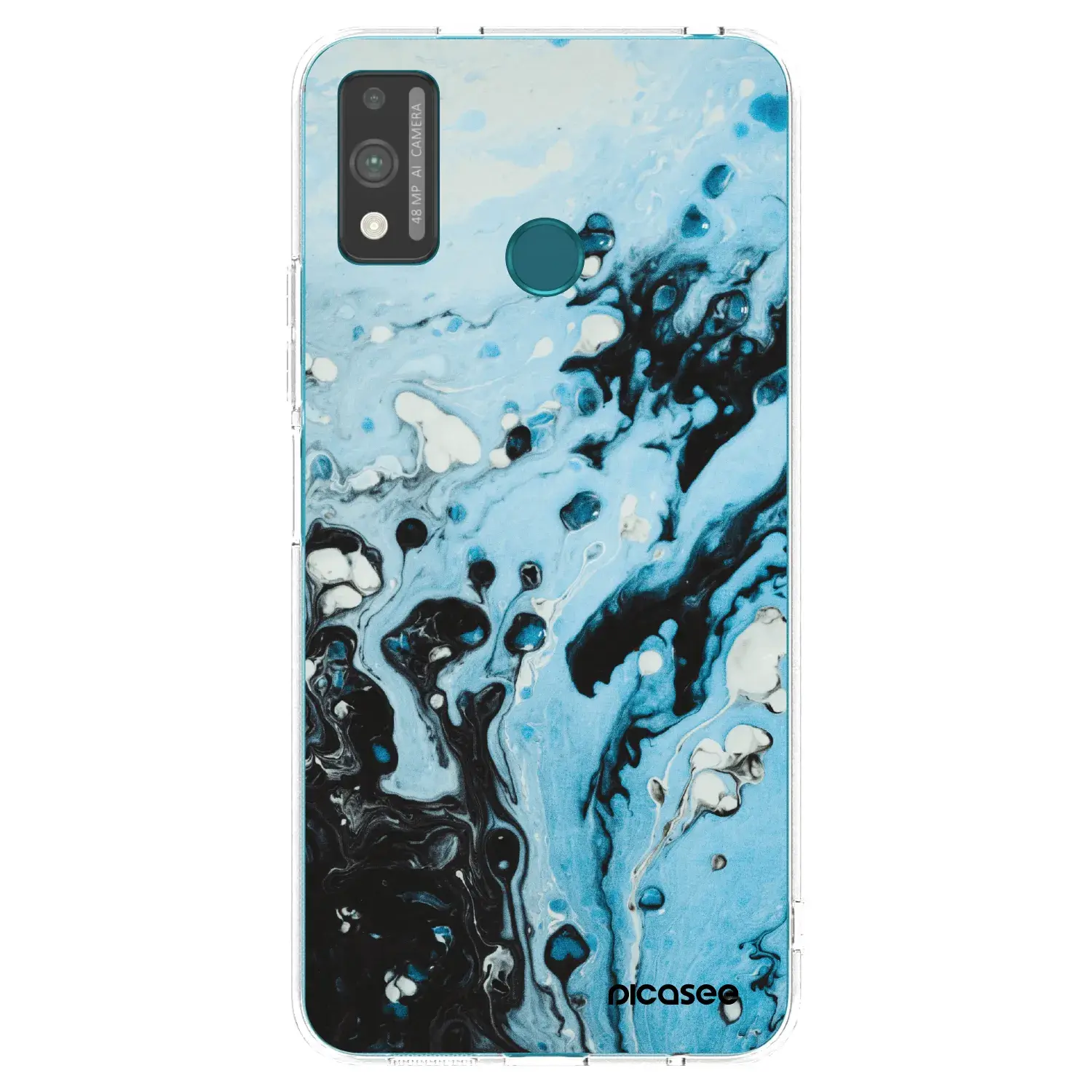 Silikonový průhledný obal pro Honor 9X Lite - Organic blue