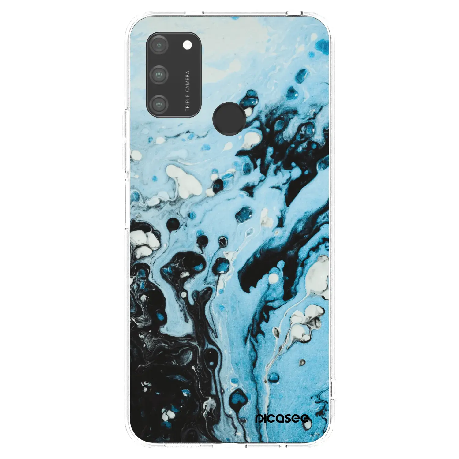 Silikonový průhledný obal pro Honor 9A - Organic blue