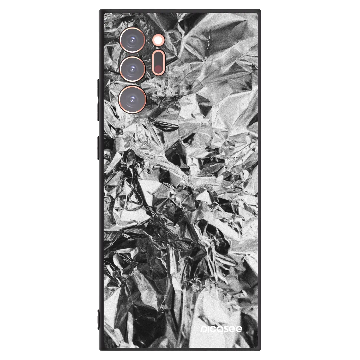 Silikonový černý obal pro Samsung Galaxy Note 20 Ultra - Chrome