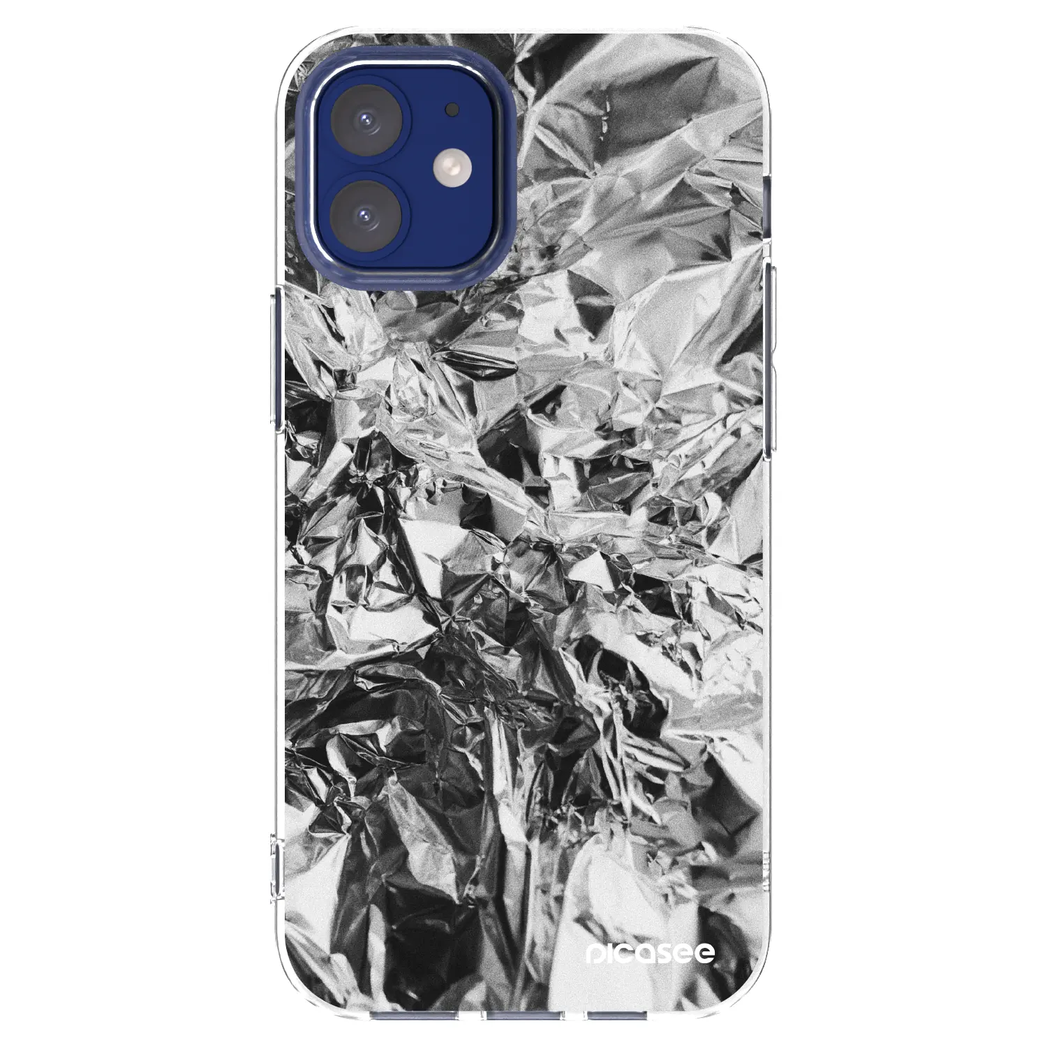 Silikonový průhledný obal pro Apple iPhone 12 mini - Chrome