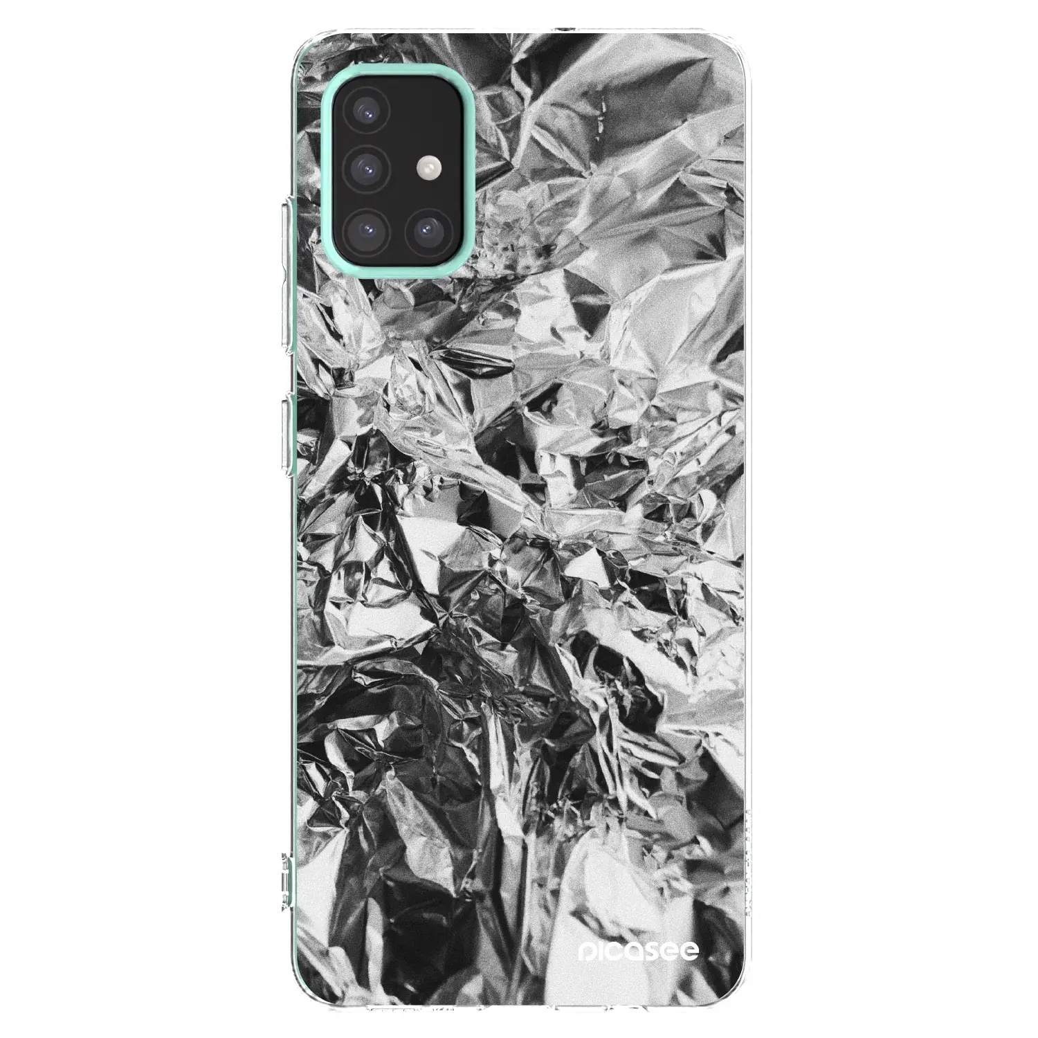 Silikonový průhledný obal pro Samsung Galaxy M31s - Chrome