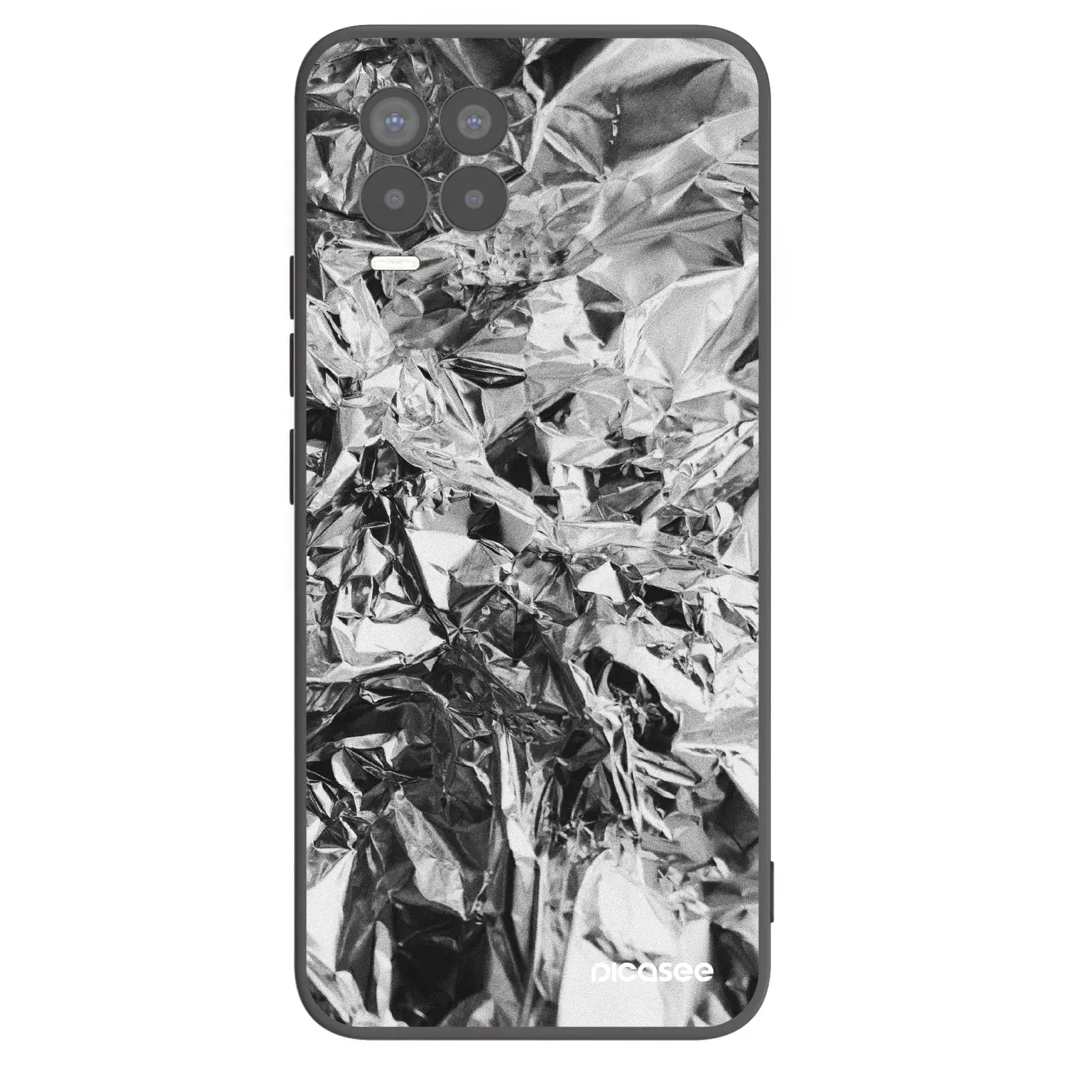Silikonový černý obal pro Realme 8 Pro - Chrome