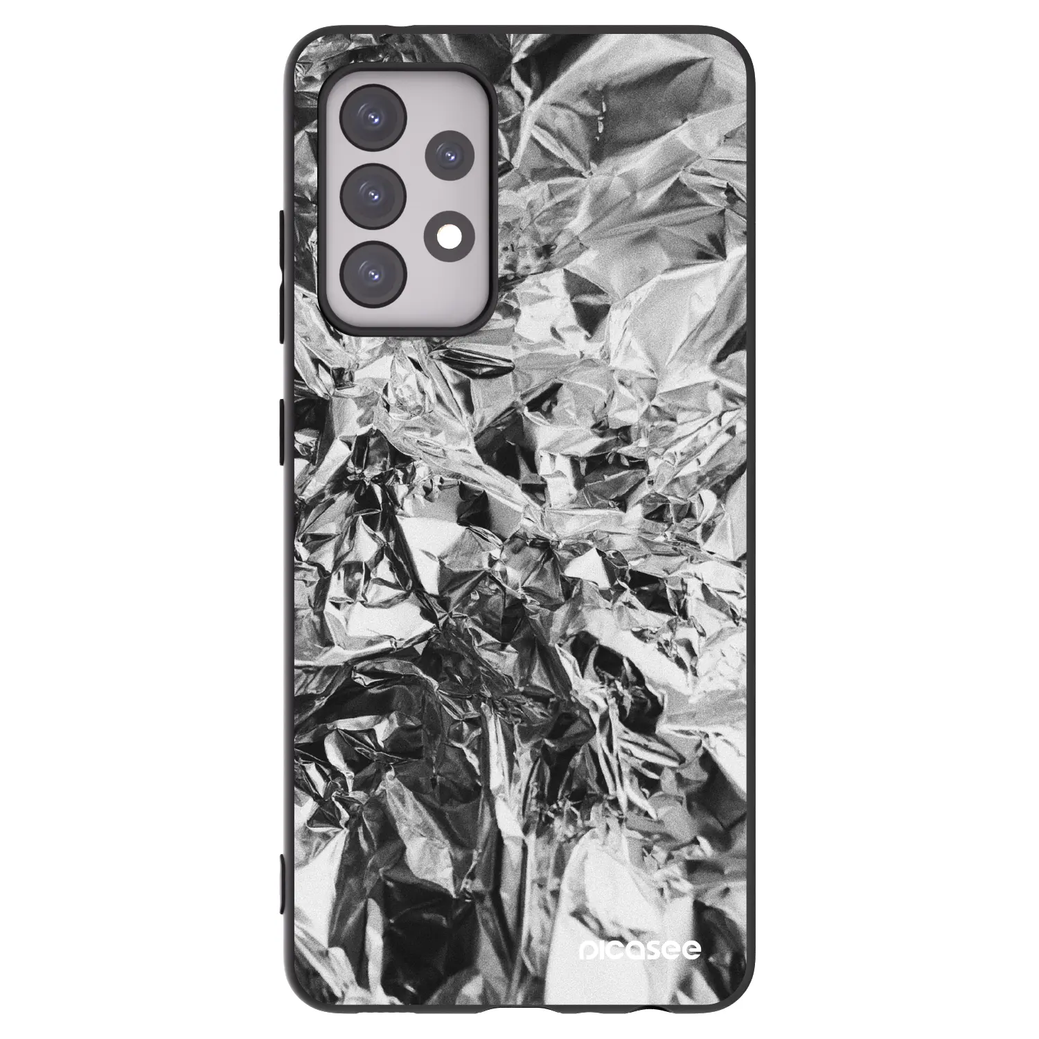 Silikonový černý obal pro Samsung Galaxy A52s 5G A528B - Chrome