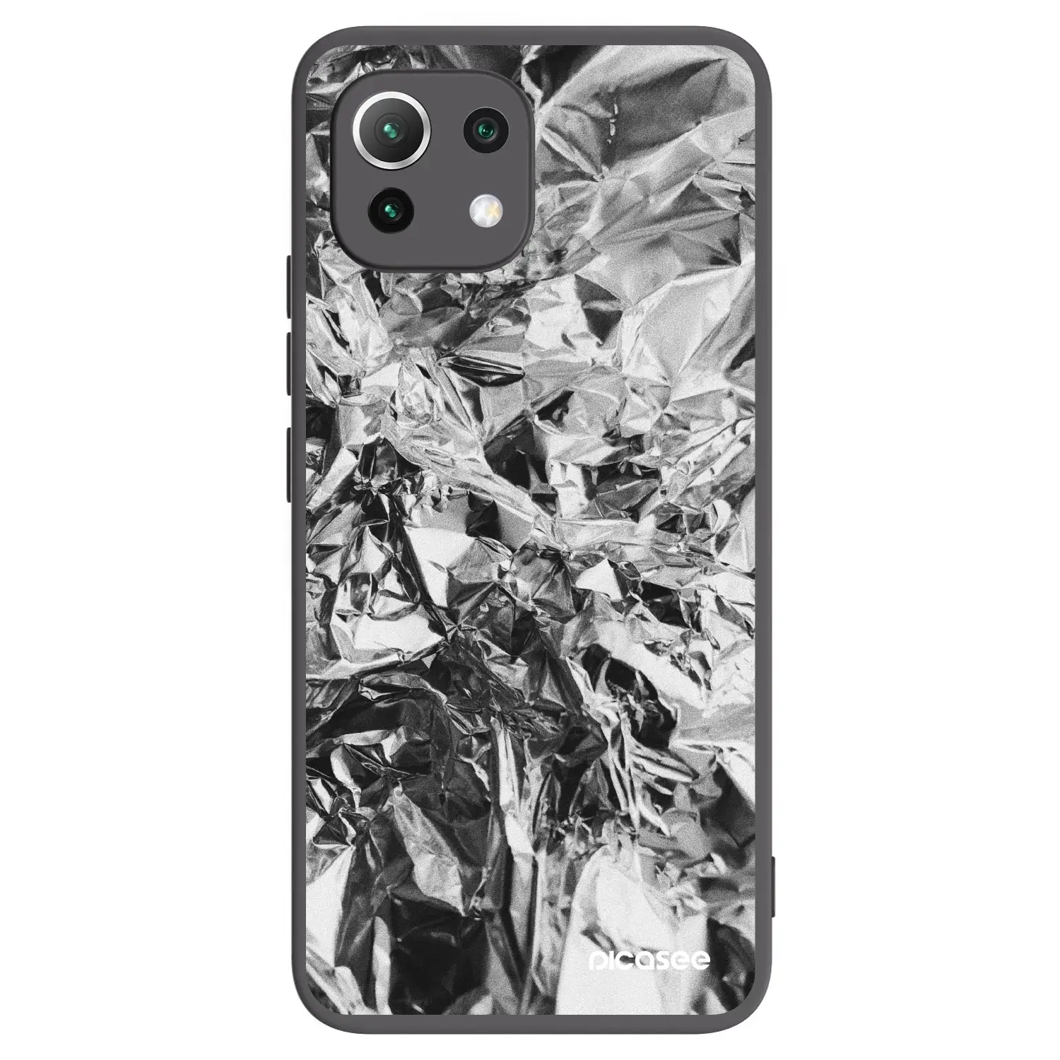 Silikonový černý obal pro Xiaomi 11 Lite 5G NE - Chrome