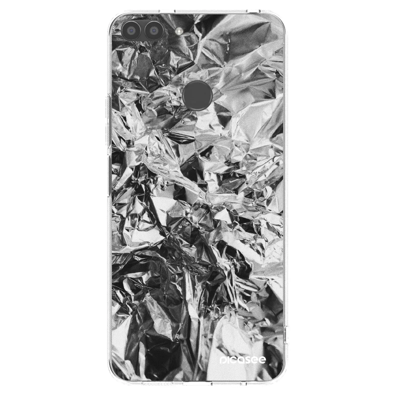 Silikonový průhledný obal pro Huawei P Smart - Chrome