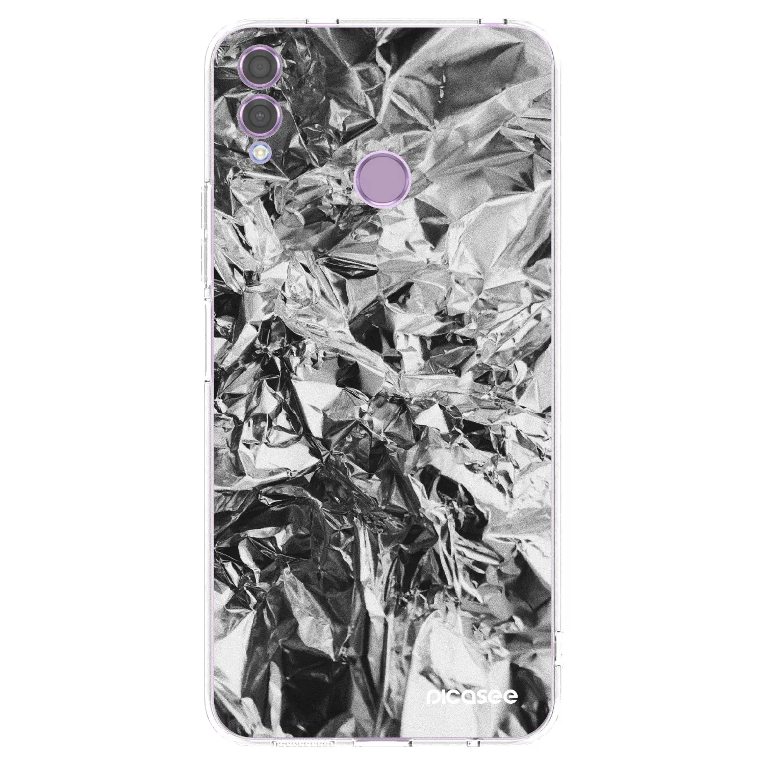 Silikonový průhledný obal pro Honor 8X - Chrome