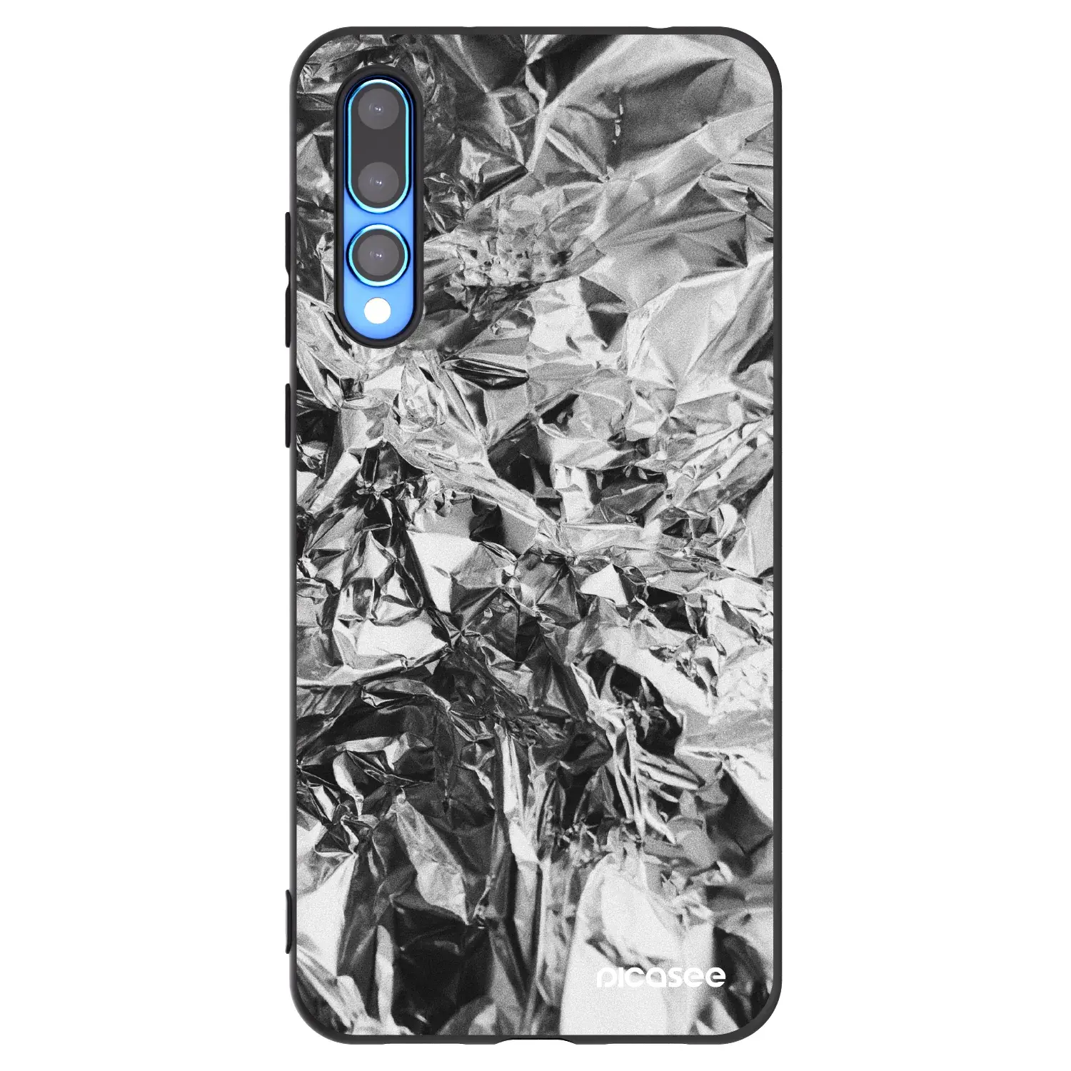 Silikonový černý obal pro Huawei P20 Pro - Chrome