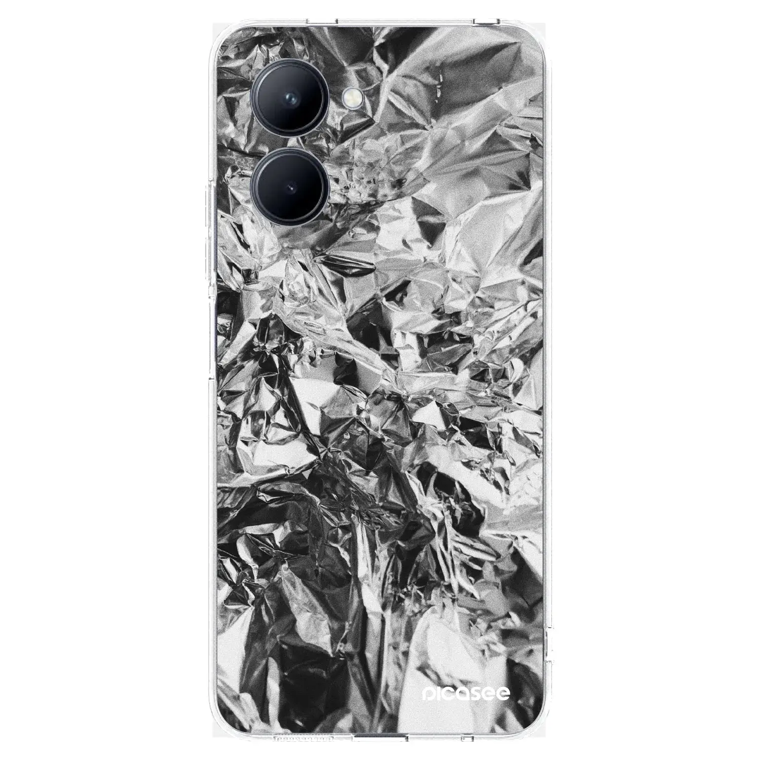 Silikonový průhledný obal pro Realme C33 (2023) - Chrome