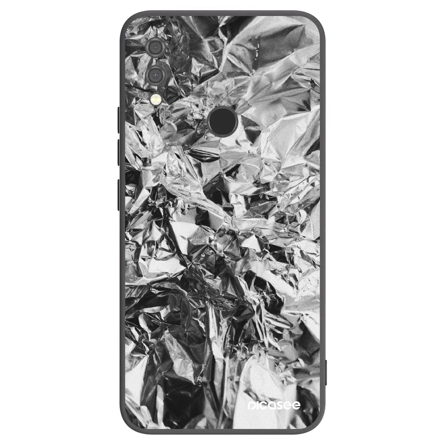 Silikonový černý obal pro Xiaomi Redmi Note 7 - Chrome