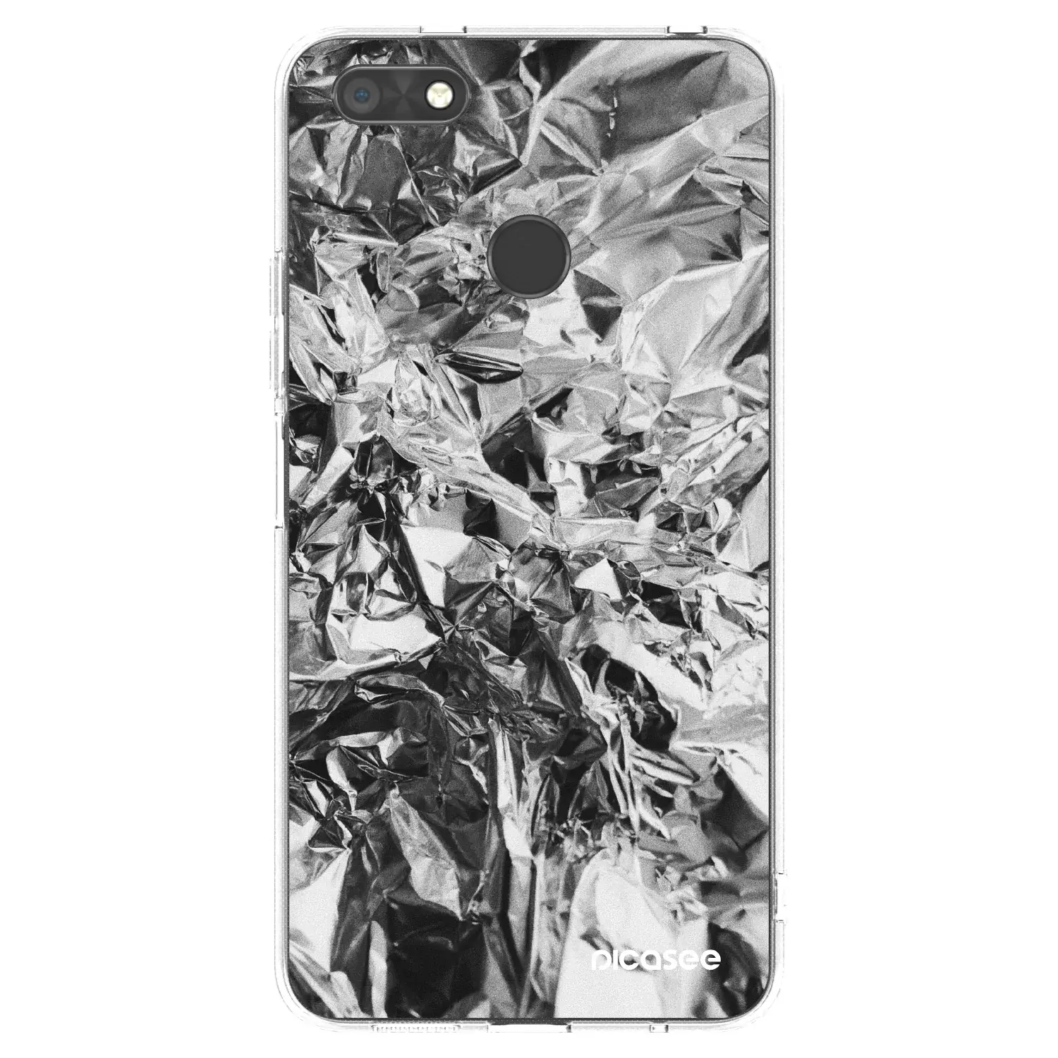 Silikonový průhledný obal pro Huawei P9 Lite Mini - Chrome