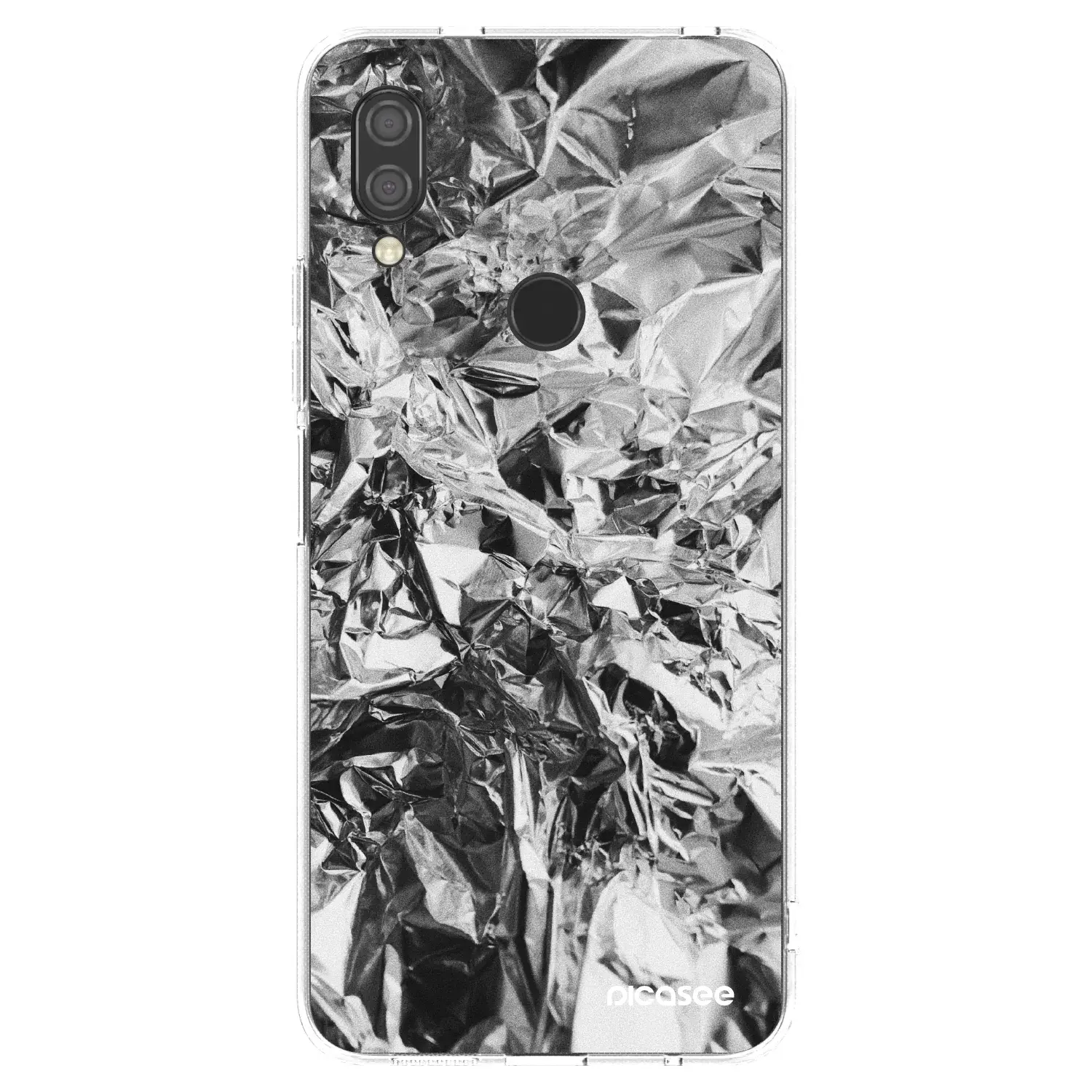 Silikonový průhledný obal pro Xiaomi Redmi 7 - Chrome