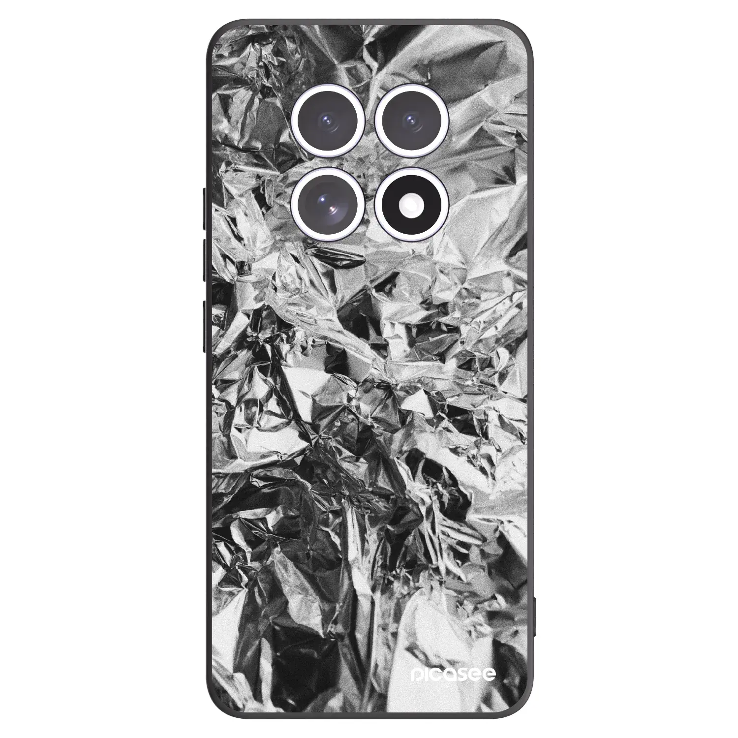 Silikonový černý obal pro Xiaomi Redmi Note 15 4G - Chrome