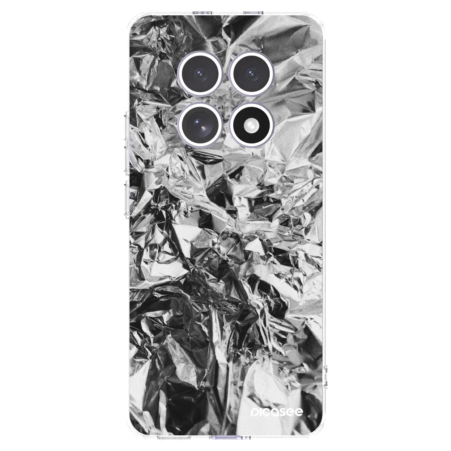 Silikonový průhledný obal pro Xiaomi Redmi Note 15 4G - Chrome
