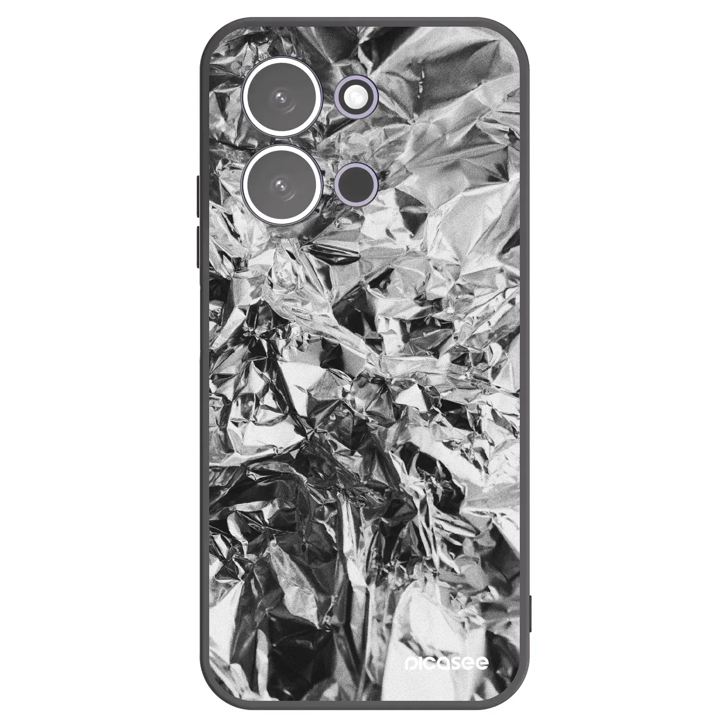 Silikonový černý obal pro Xiaomi Redmi 15C 5G - Chrome