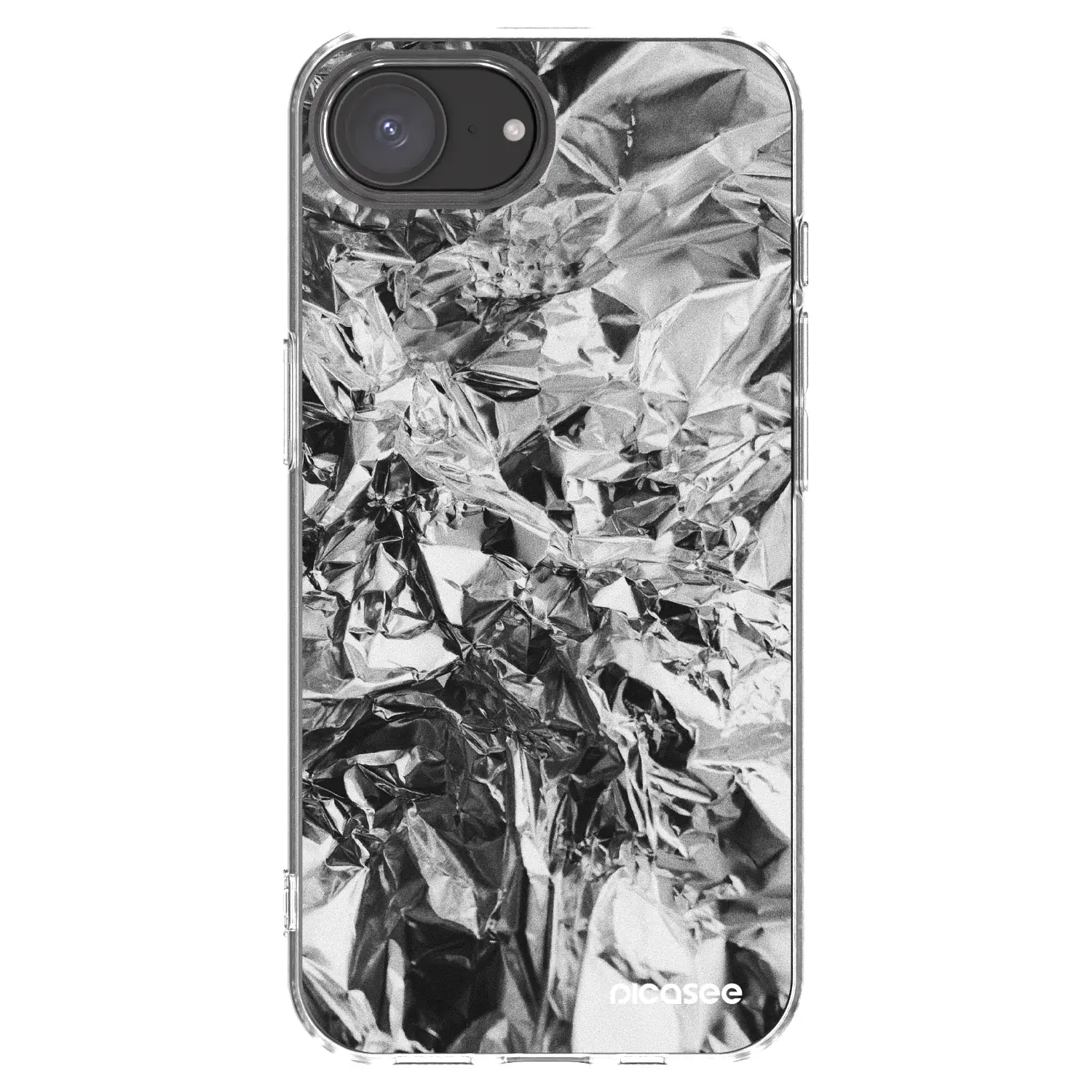 Silikonový průhledný obal pro Apple iPhone 17e - Chrome