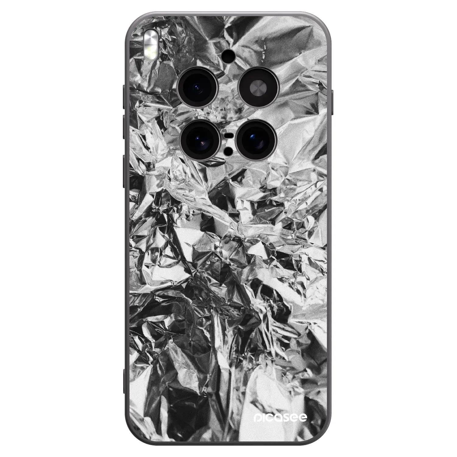 Silikonový černý obal pro Vivo X300 Pro - Chrome
