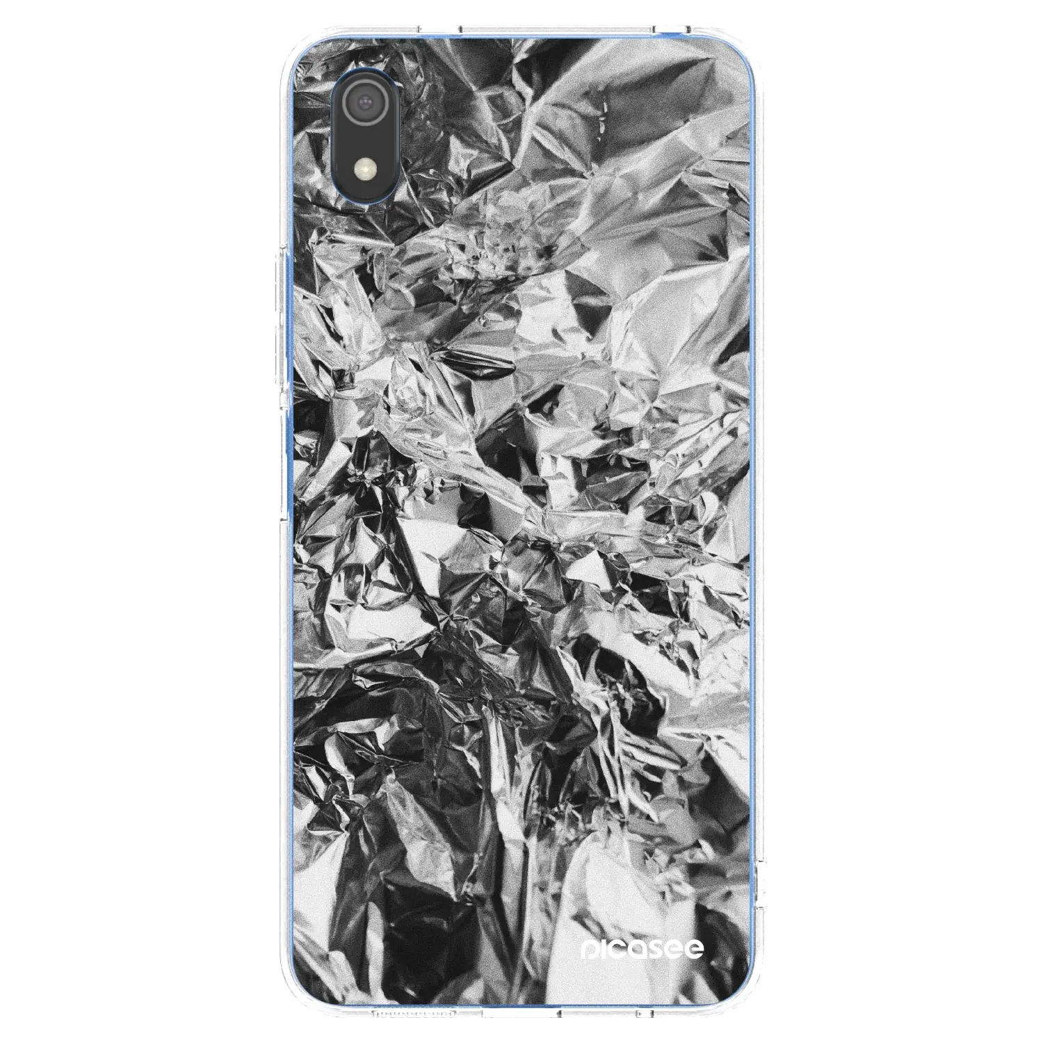 Silikonový průhledný obal pro Xiaomi Redmi 7A - Chrome