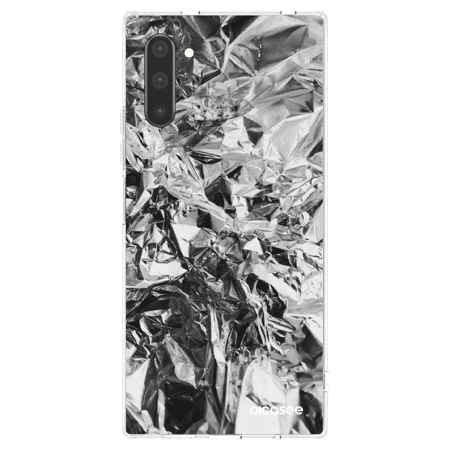 Silikonový průhledný obal pro Samsung Galaxy Note 10 N970F - Chrome