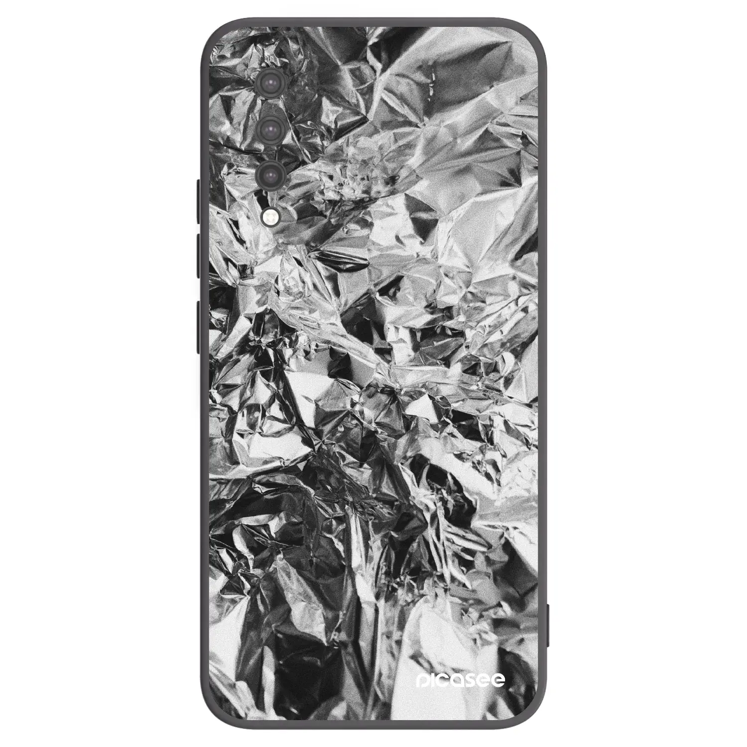 Silikonový černý obal pro Xiaomi Mi 9 Lite - Chrome