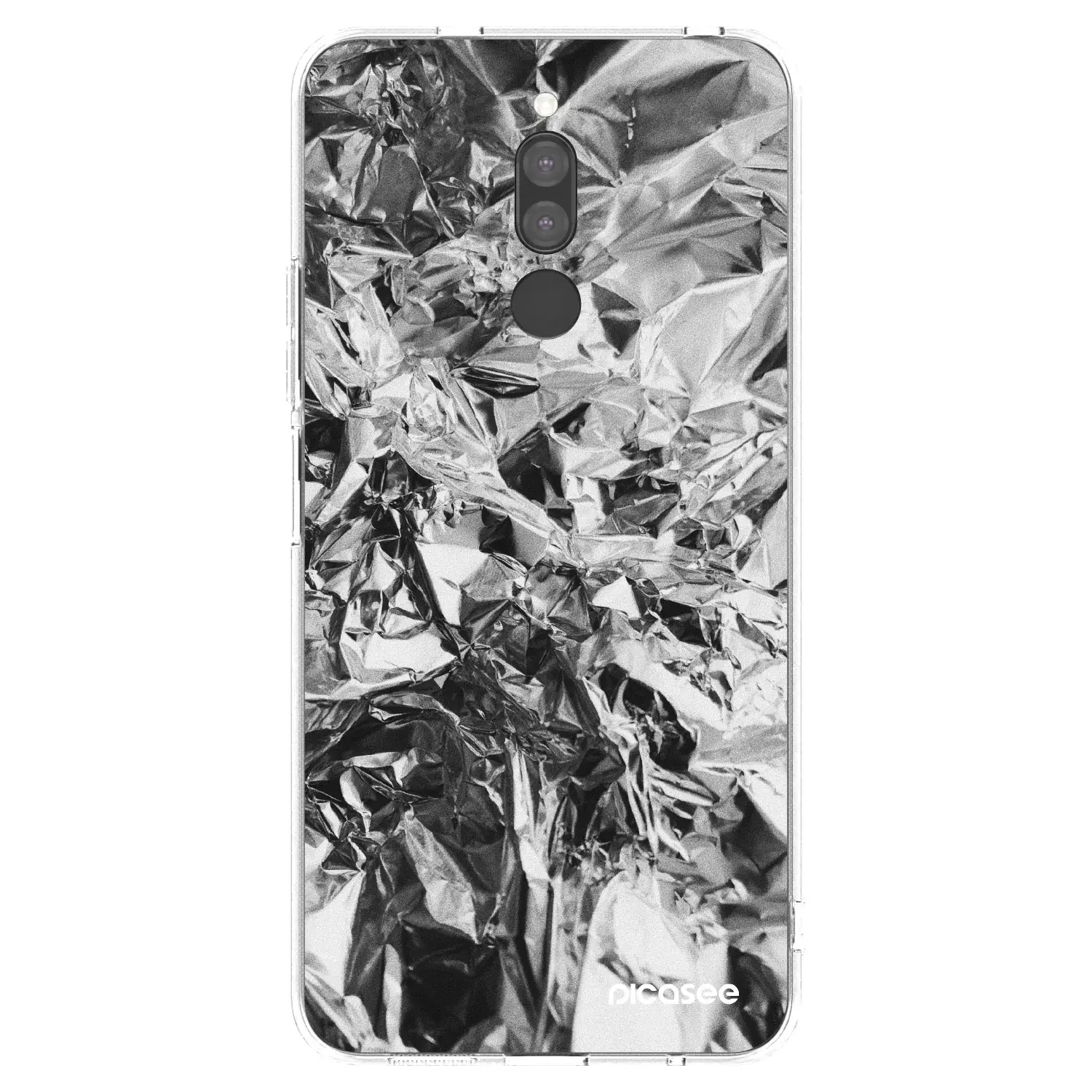 Silikonový průhledný obal pro Xiaomi Redmi 8 - Chrome