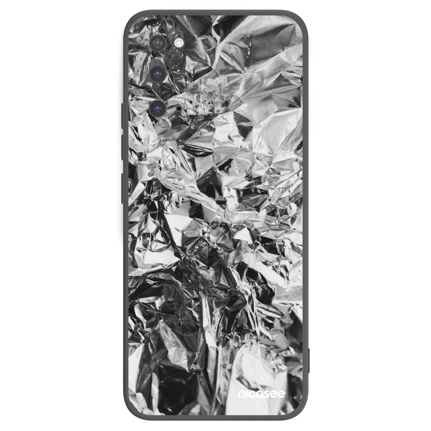 Silikonový černý obal pro Samsung Galaxy S20 G980F - Chrome