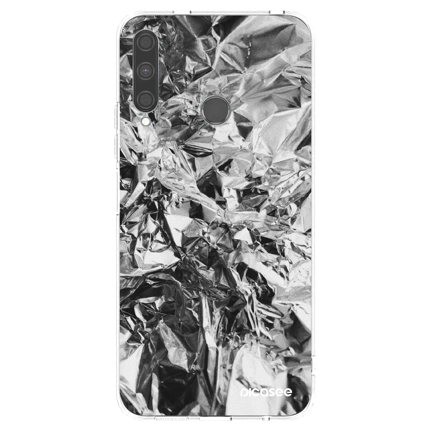 Silikonový průhledný obal pro Huawei P40 Lite E - Chrome