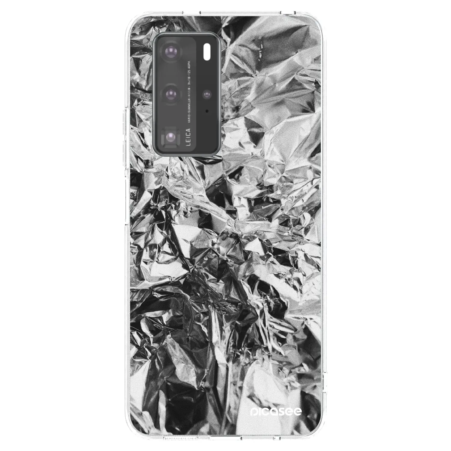 Silikonový průhledný obal pro Huawei P40 Pro - Chrome