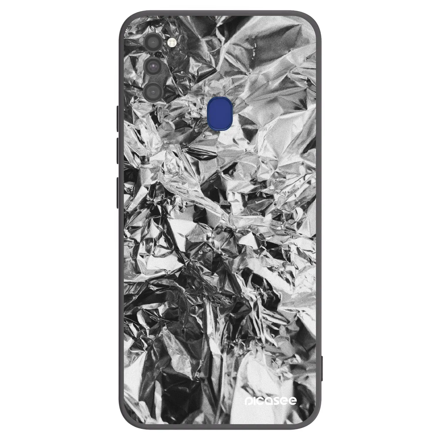 Silikonový černý obal pro Samsung Galaxy M21 M215F - Chrome