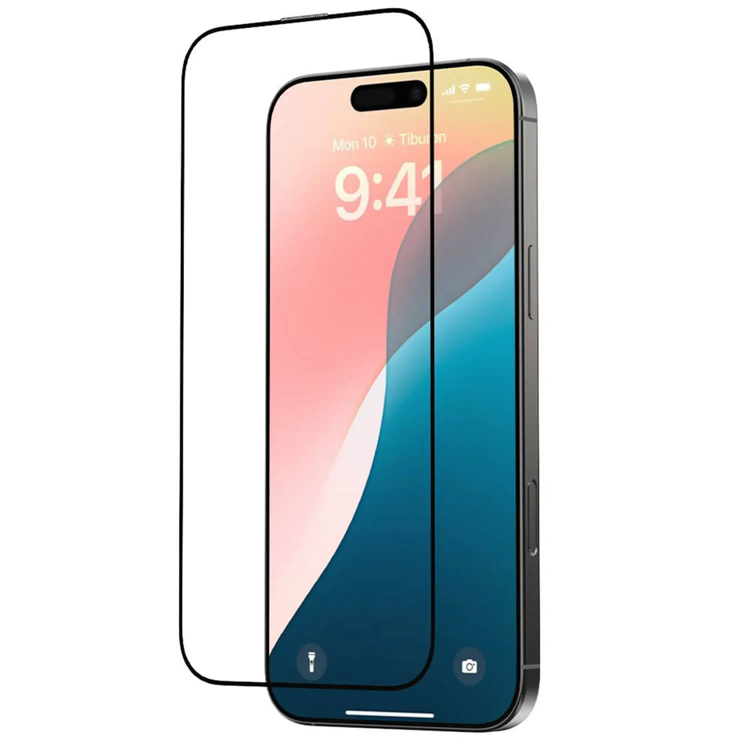 3D ochranné tvrzené sklo s rámečkem pro Apple iPhone 16 Pro - černé
