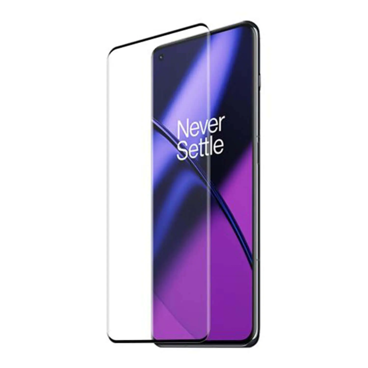 3D zahnuté ochranné sklo pro OnePlus 11 5G - černé