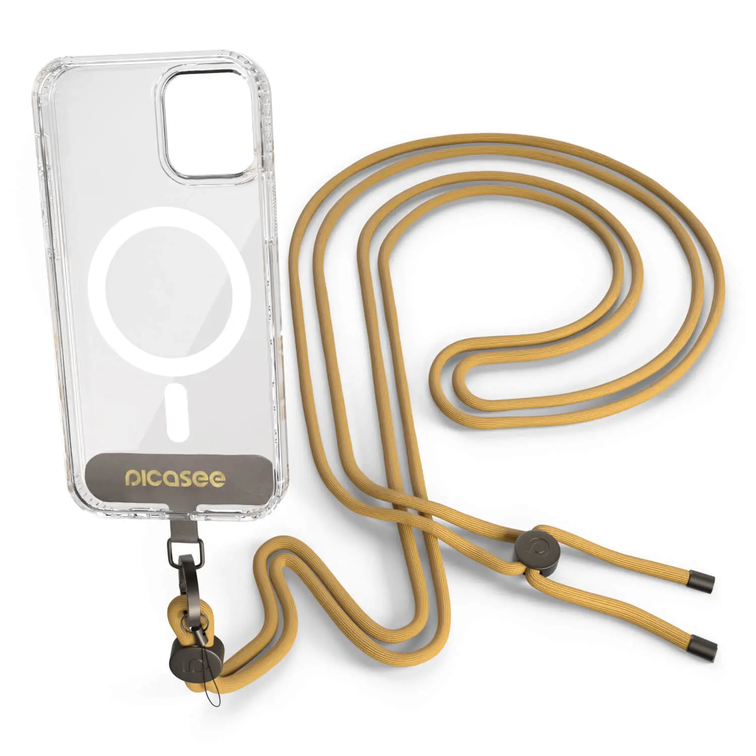 Cross-body phone strap - Zlatý